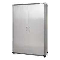 Mastercraft 48" Diamond Series 2-Door Tall Cabinet with Adjustable Shelves, 48 x 18 x 72-in Front_Three_Fourths_Angled_Left