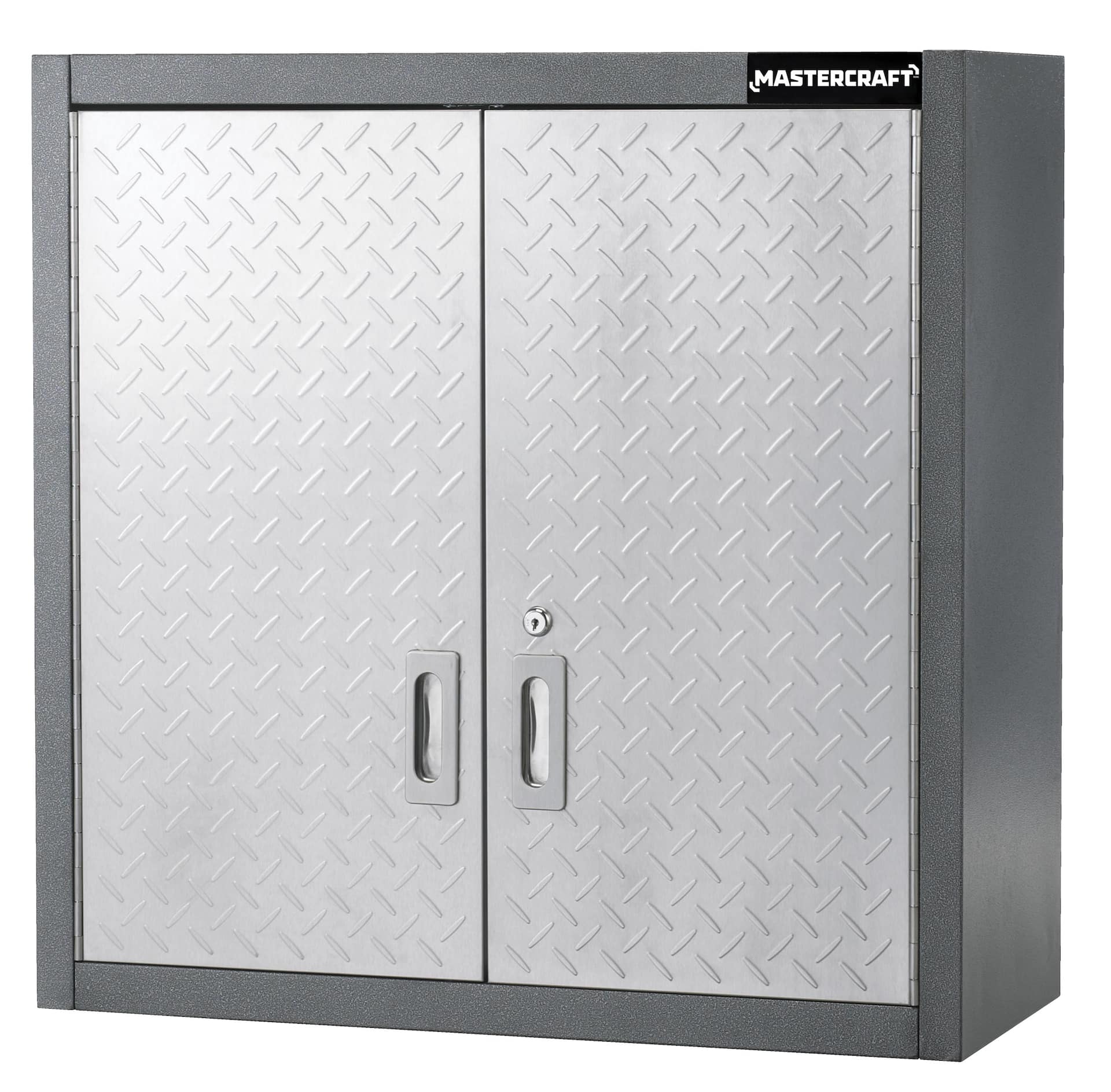 2-Door Wall Cabinet with 2 Adjustable Shelves, Diamond Series, 28 x 12 x 28-in Mastercraft