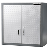 Mastercraft 28" Diamond Series 2-Door Wall Cabinet with Adjustable Shelves, 28 x 12 x 28-in Front_Three_Fourths_Angled_Left
