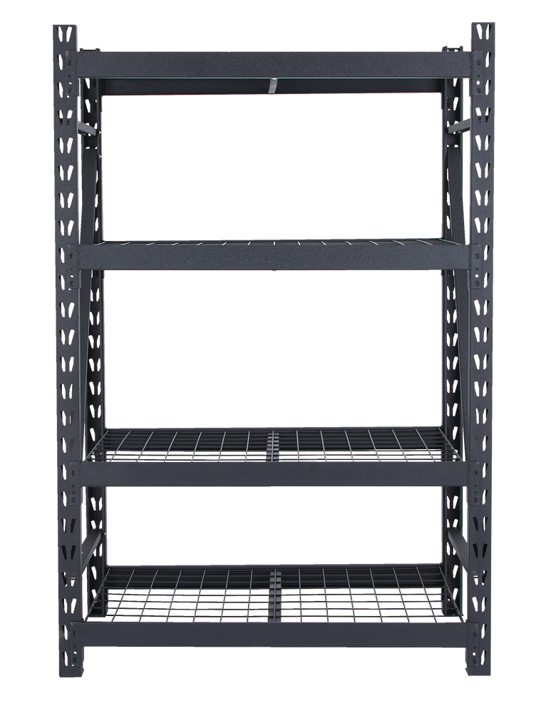 MAXIMUM Adjustable 4Shelf Heavy Duty Steel Metal Storage Rack