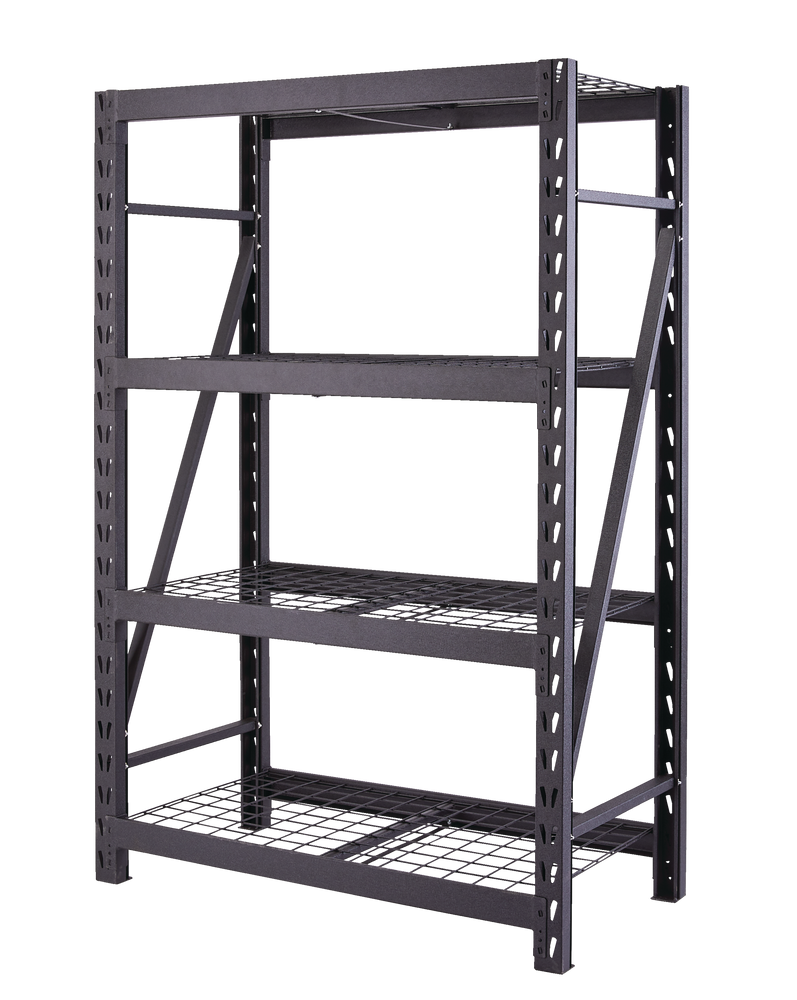 MAXIMUM Adjustable 4Shelf Heavy Duty Steel Metal Storage Rack