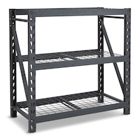 MAXIMUM Adjustable 3-Shelf Heavy Duty Steel Metal Storage Rack/Shelving Unit, 48 x 24 x 48-in Front_Three_Fourths_Angled_Right