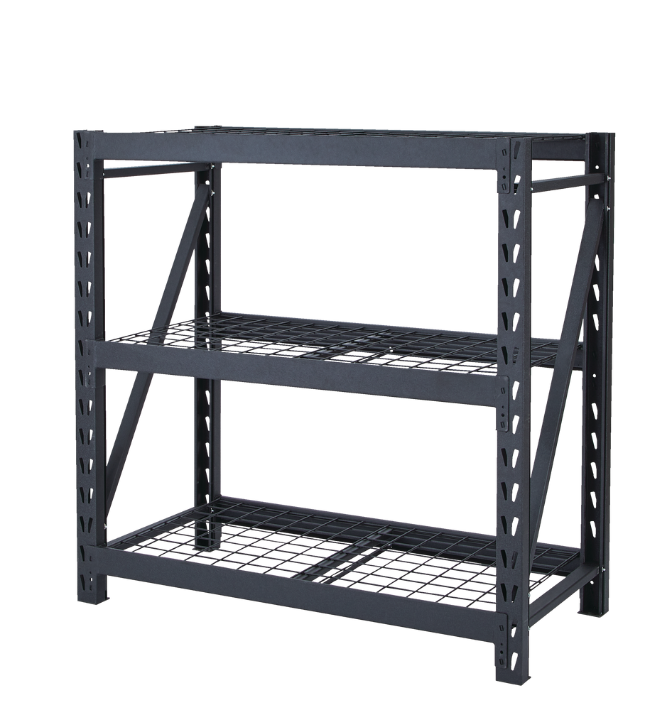 MAXIMUM Adjustable 3Shelf Heavy Duty Steel Metal Storage Rack