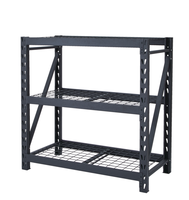 MAXIMUM Adjustable 3Shelf Heavy Duty Steel Metal Storage Rack