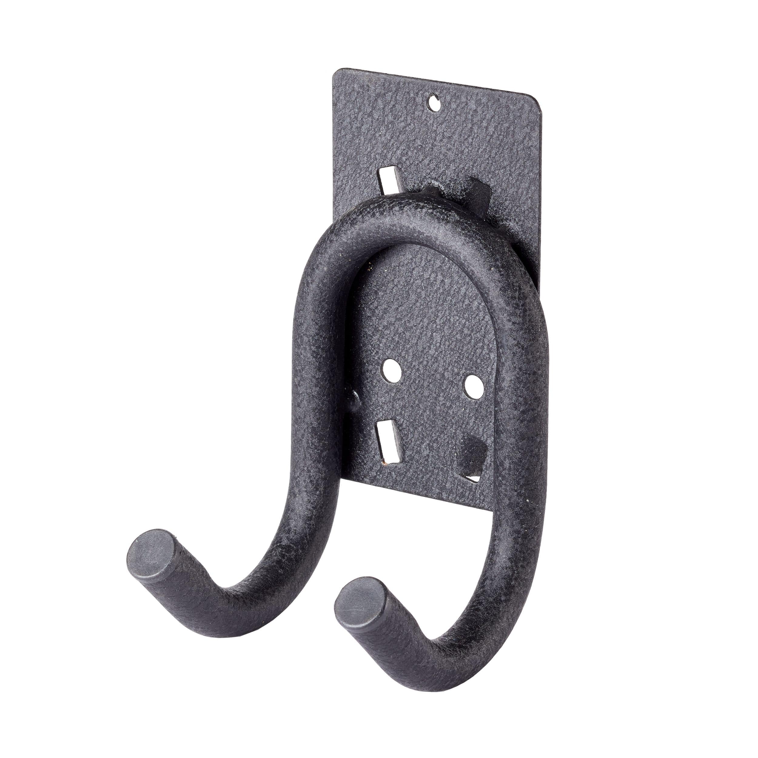  Renovators Supply Bathroom Hooks 2 in. Black Cast Iron Wall  Mount Double Hooks for Hanging Robe, Towel, Hat, with Mounting Hardware :  Home & Kitchen