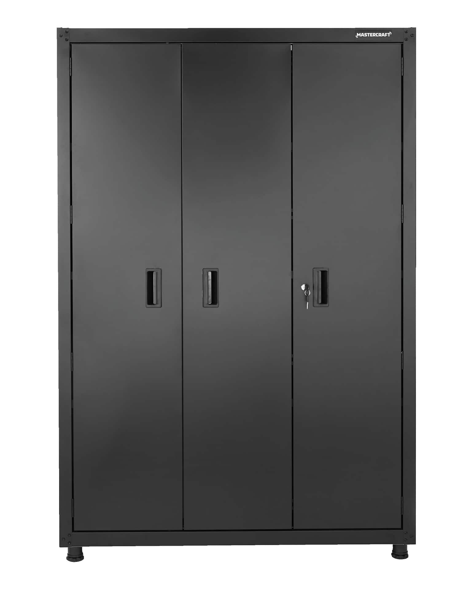 Armoire haute en métal avec portes coulissantes | Bureau, atelier, garage |  Occasion | 120cm