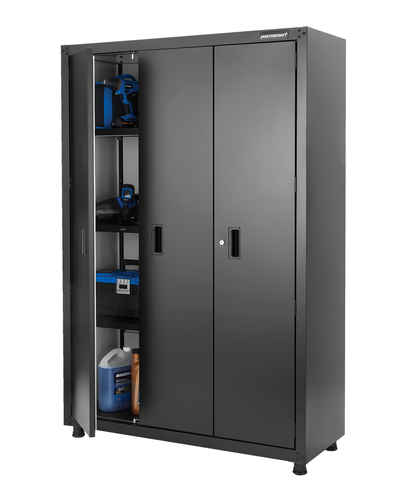 Armoire haute à 3 portes avec 3 tablettes réglables Mastercraft, série