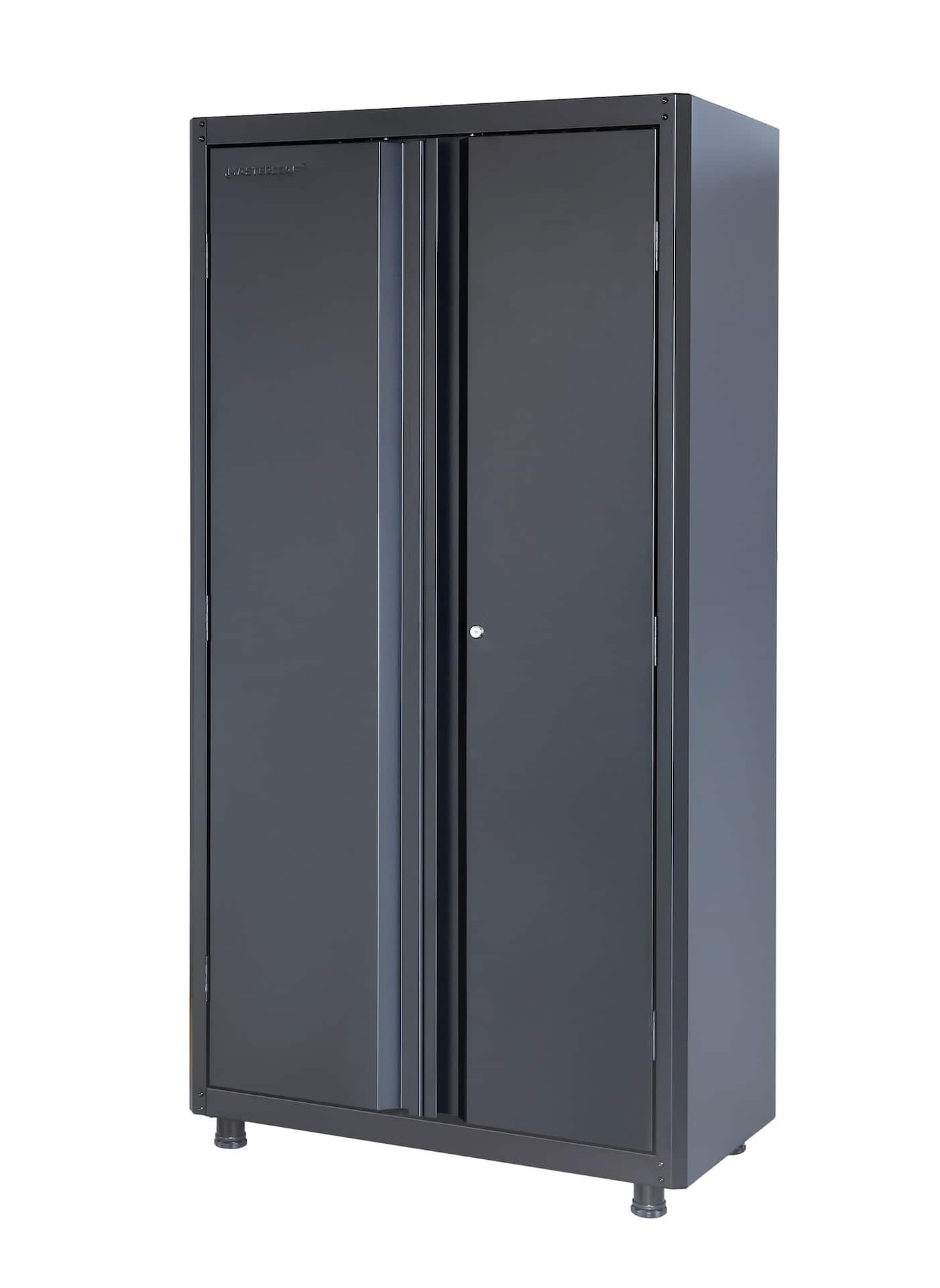 Mastercraft 2-Door Lockable Tall Storage Cabinet with Adjustable ...