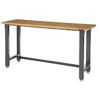 Mastercraft Wooden Top Work Bench / Work Table, Diamond Series, 72 x 24 x 38-in
