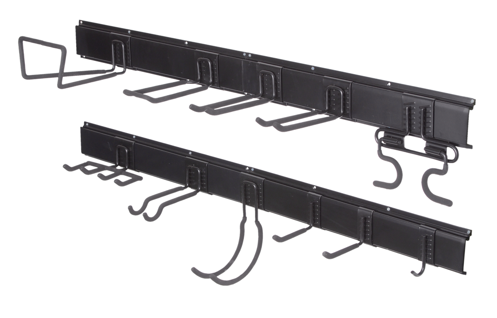 Mastercraft MultiPurpose Rail & Hook Track Wall Storage Kit, 24in, 15