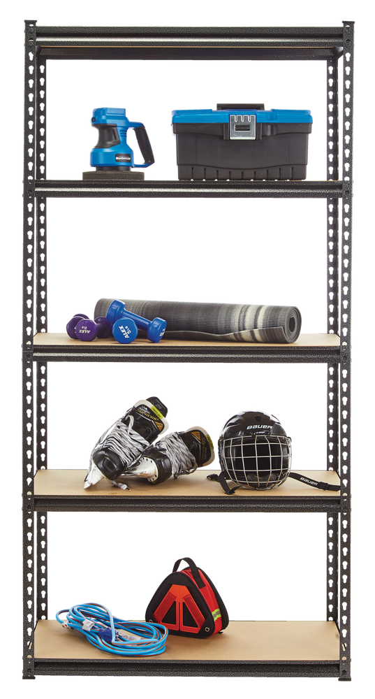 Mastercraft Adjustable 5Shelf Steel & Wood Storage Rack / Shelving