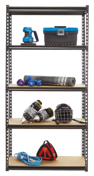 Mastercraft 5 Shelf Storage Rack 36 X 16 72 In Canadian Tire Mastercraft 5 Shelf Storage Rack 36 X, How To Build Hanging Garage Shelves From 2×4 S