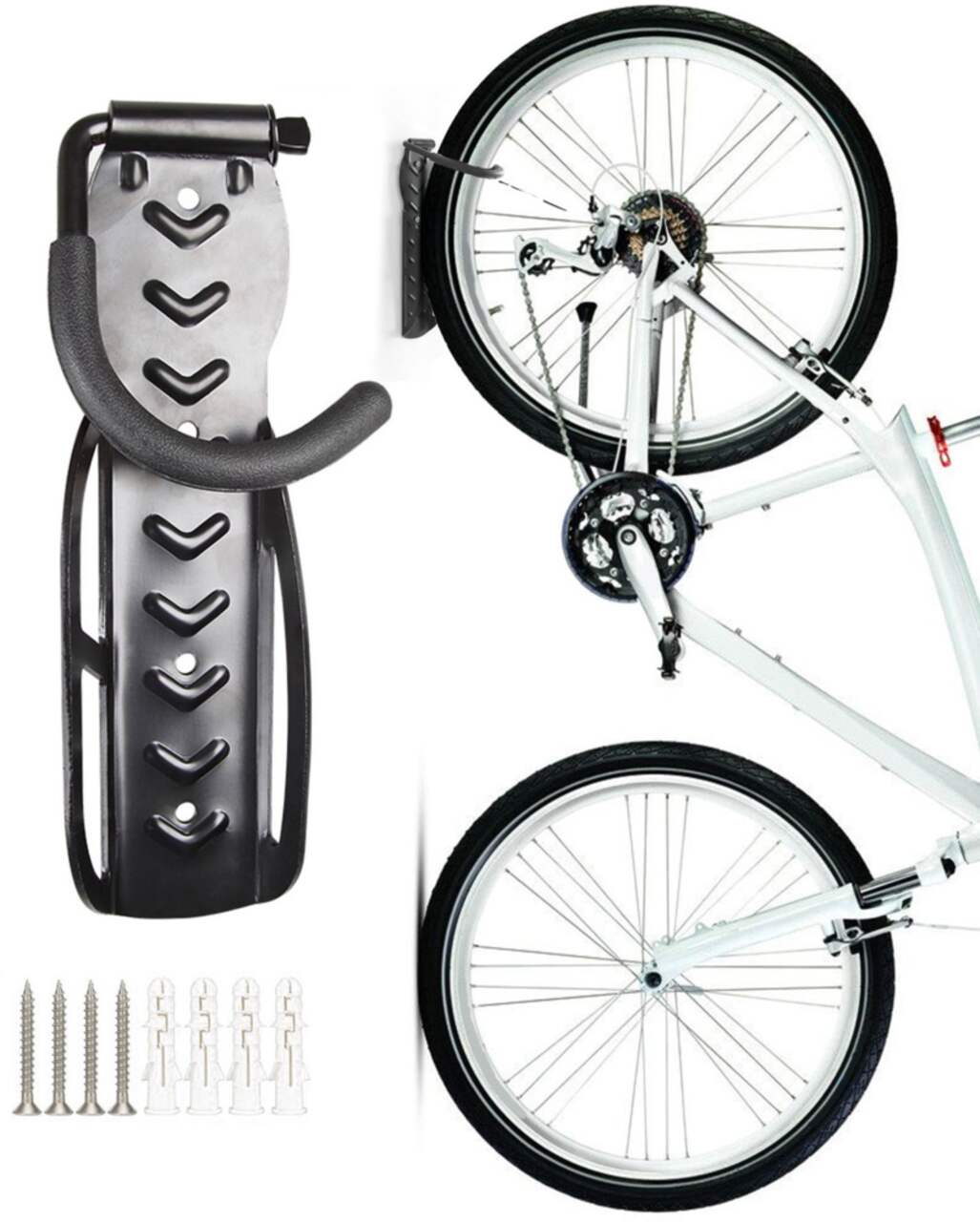 Crochet de roue de vélo polyvalent (toit) - supporte env. 25kg 13cm