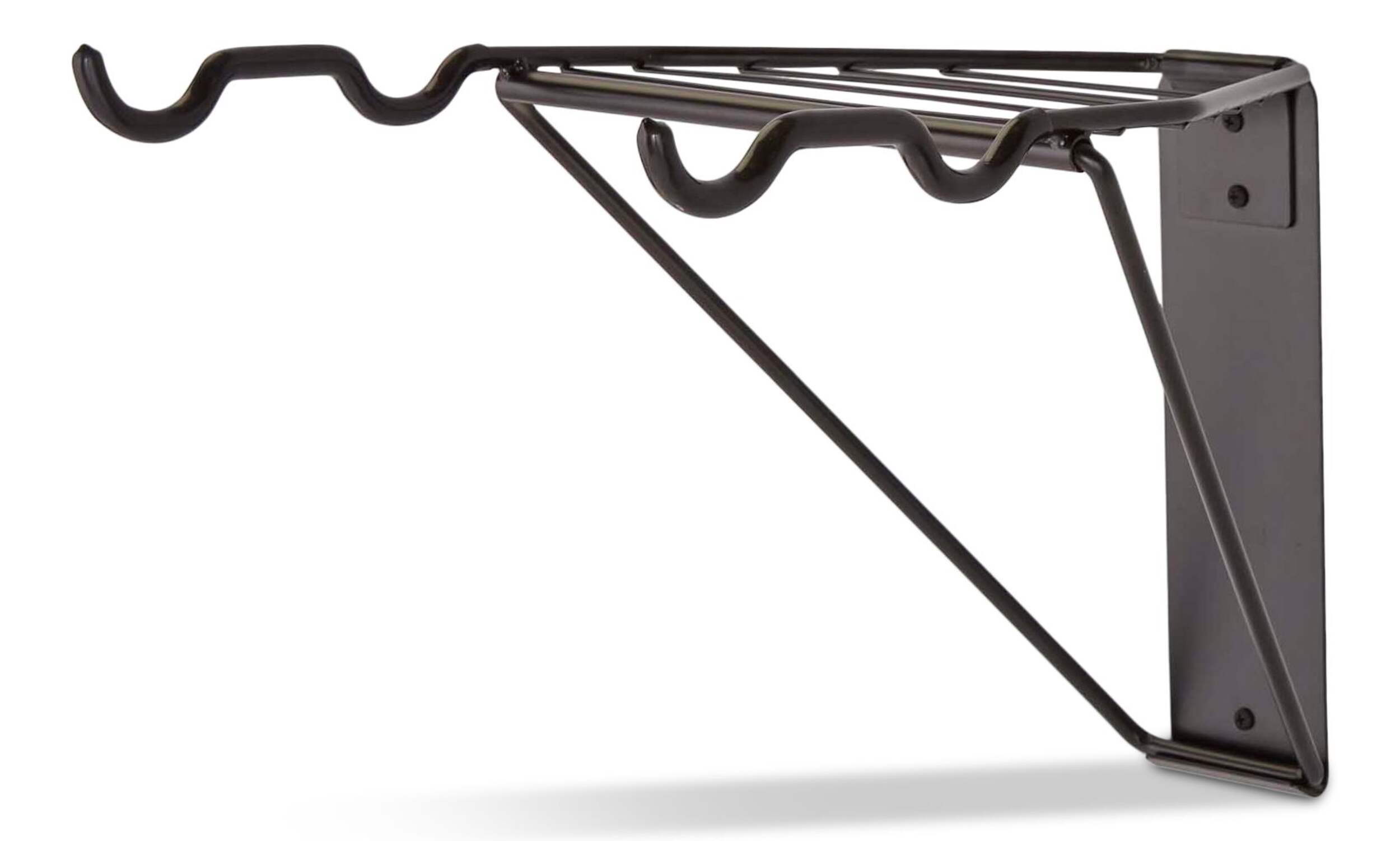 Mastercraft Wall Mount Foldable Bike Rack / Bike Stand for 2 Bikes, Up to 45-kgs Front_Three_Fourths_Angled_Left