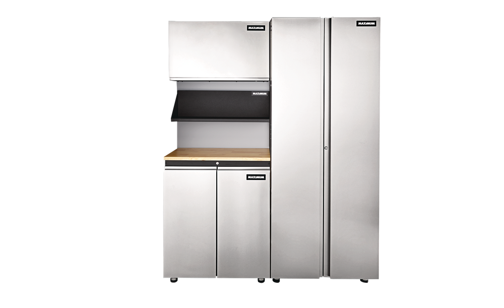 MAXIMUM HeavyDuty Steel Pegboard for Garage, Black Series, 22 x 30 x 1