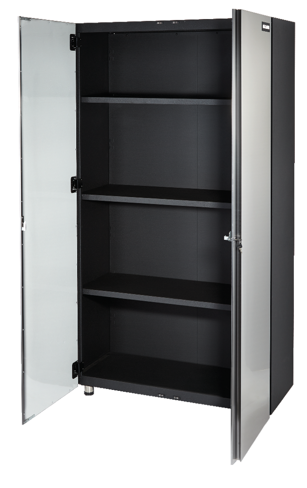 Armoire haute à 2 portes avec 3 tablettes réglables MAXIMUM, série