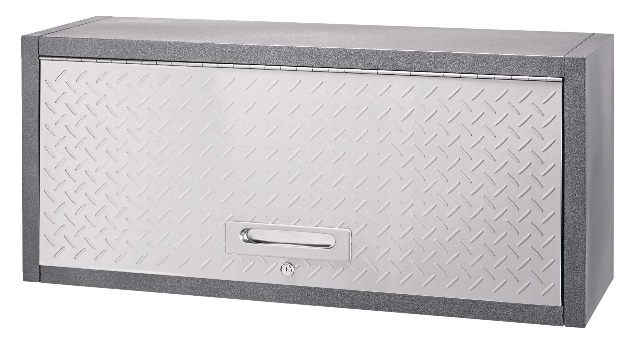 Mastercraft 1-Door Garage Wall Cabinet, Diamond Series, 36 x 12 x 16-in Front_Three_Fourths_Angled_Left