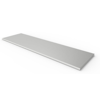 Plan de travail pour garage NewAge, fini en acier inoxydable, 84 x 24 po Front_Angled_Left