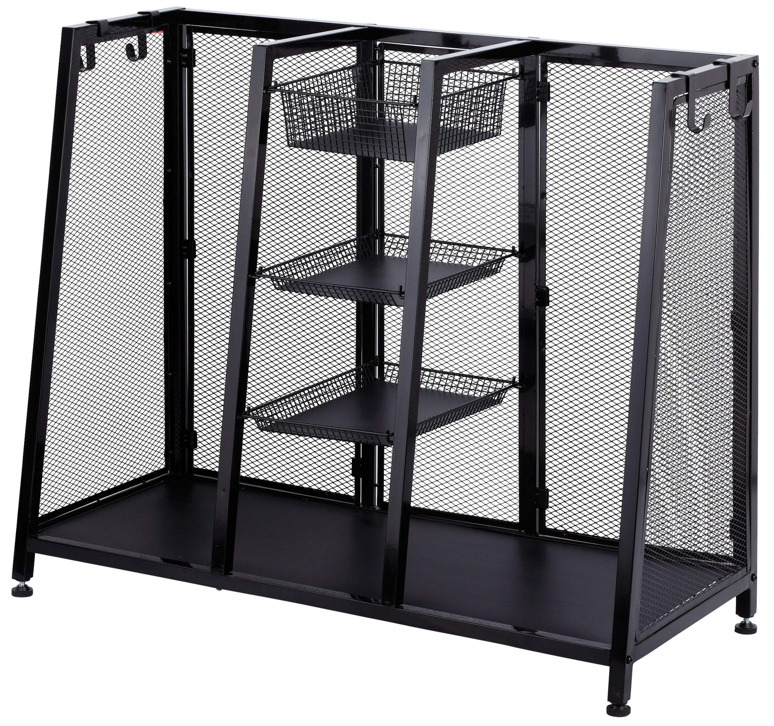 Range-tout pour articles de golf, noir Front_Angled_Left