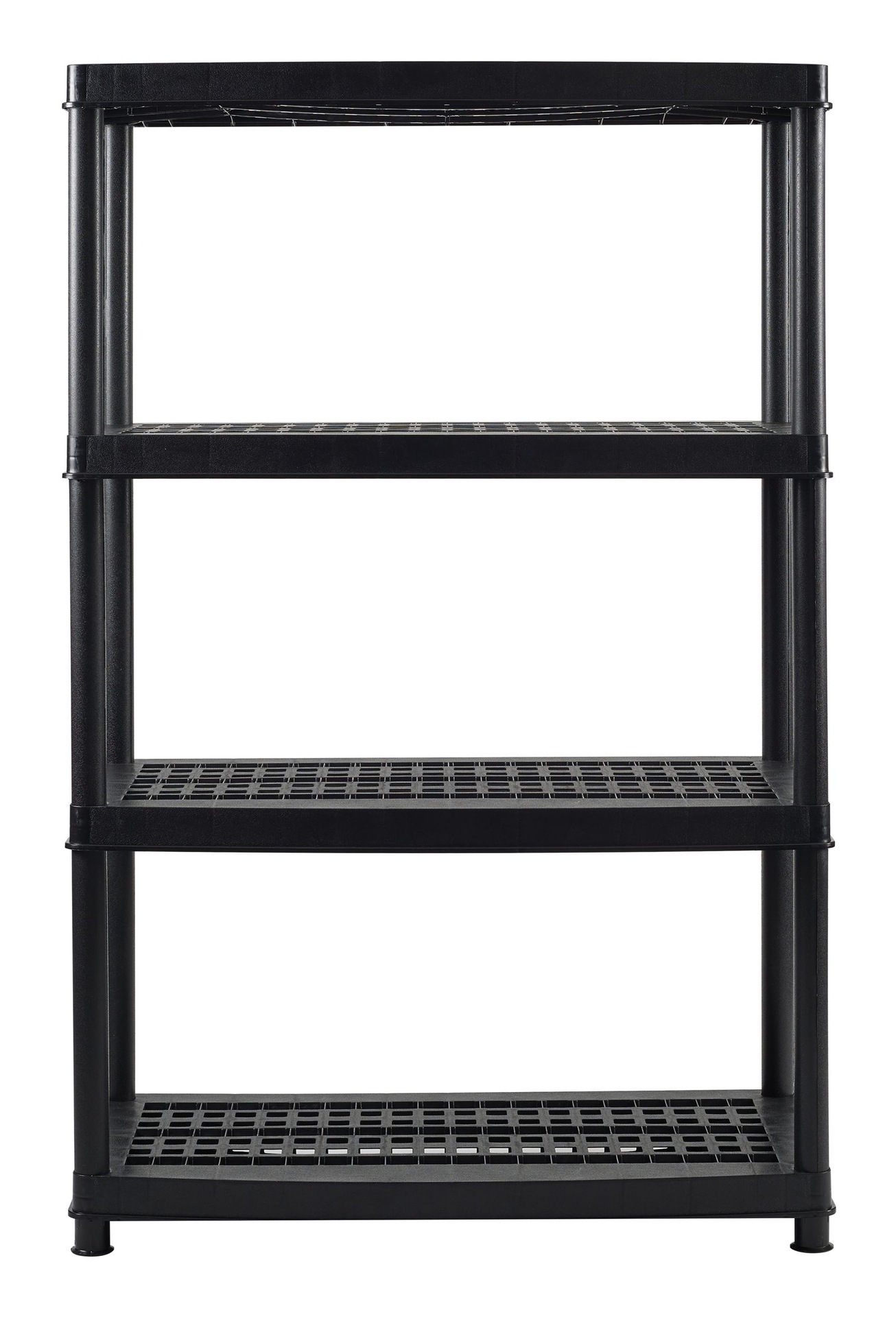 TuffStore® 4Shelf Resin/PlasticStorage Rack / Shelving Unit, 36 x 18 x