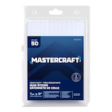Mastercraft Clear All-Purpose Hot Glue Gun Sticks, 7/16 x 8-in, 50-pk Front_Flat