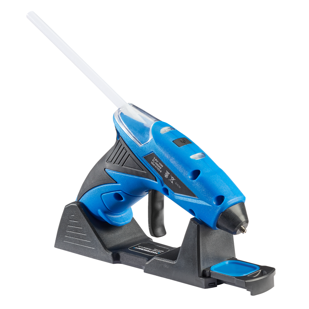 Mastercraft Dual Temp Full Size Glue Gun with Stand, Cordless, 10W Canadian Tire