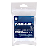 Mastercraft Clear All-Purpose Hot Glue Gun Sticks, Mini, 9/32 x 4-in, 25-pk Front_Flat