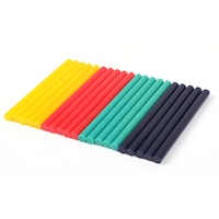 Mastercraft Coloured Hot Glue Gun Sticks, 4-Colours, Mini, 9/32 x 4-in, 20-pk