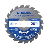 Lame de scie compacte matériaux div. Dremel Blueprint, CS600 Front_Flat