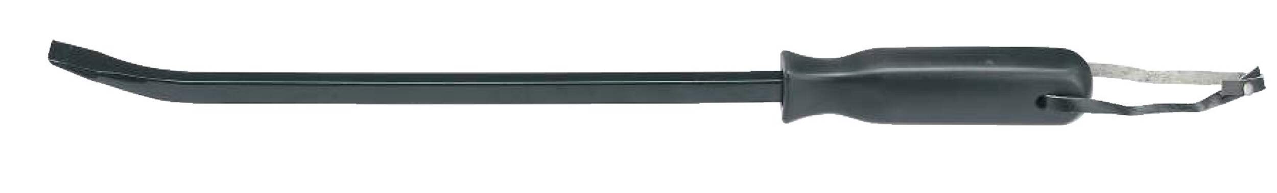 Mastercraft 17-1/2-in Pry Bar with Plastic Handle and Forged Steel Blade Side_Left