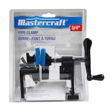 Mastercraft H Style Pipe Clamp Fixture Set for 3/4-in Pipe, Quick Release Front_Flat