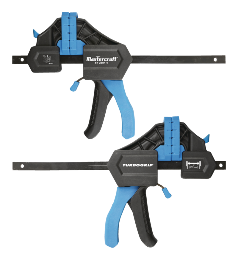 Mastercraft 6in 132lb Mini Trigger Bar Clamp with 1.7in Throat, One