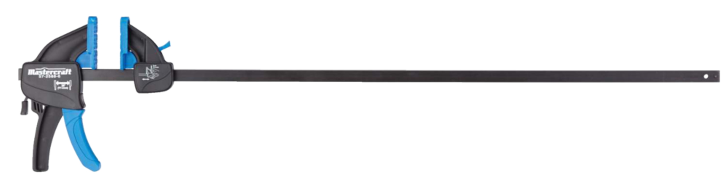 Mastercraft 220lb Trigger Bar Clamp with 3.3in Throat, One Handed