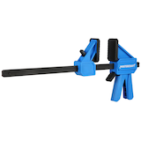Mastercraft 12-in 300-lb Trigger Bar Clamp with 3.3-in Throat, One Handed Front_Angled_Right
