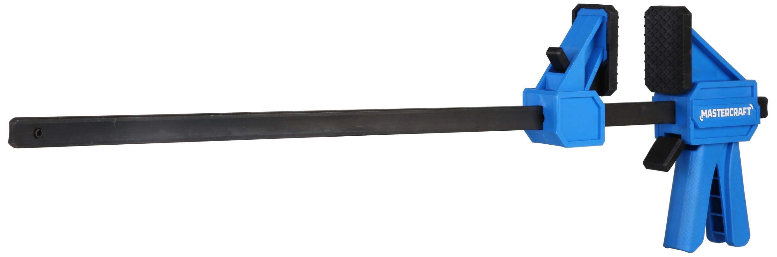 Mastercraft 24-in 300-lb Trigger Bar Clamp with 3.3-in Throat, One Handed Front_Angled_Right
