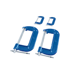 Mastercraft 2-in & 5-in C-Clamp Set, 4-pk Composite_or_Mixed