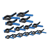 Mastercraft Plastic Spring Clamp Set, 14-pc, Assorted Sizes Front_Angled_Left