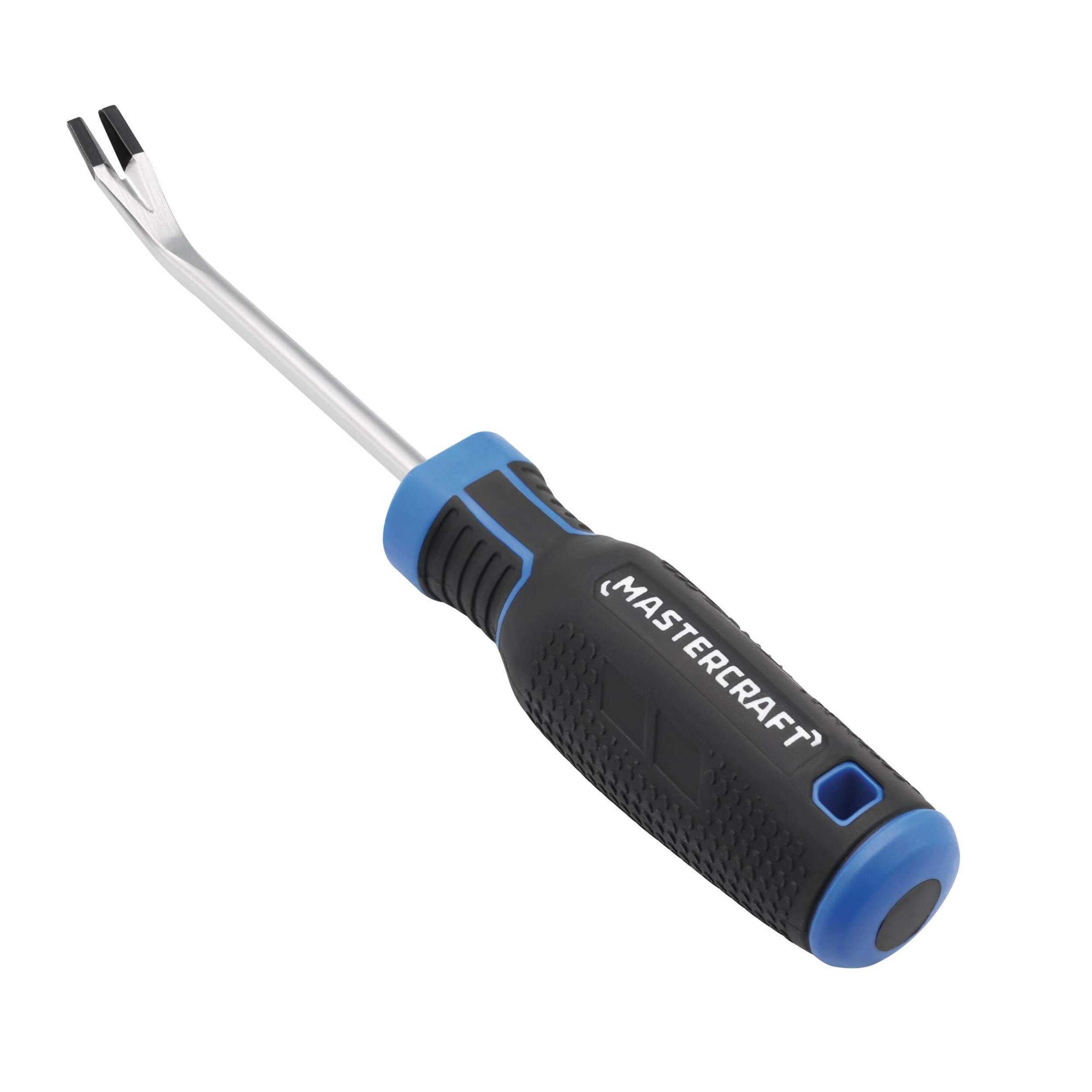 Mastercraft 8-in Tack Puller Screwdriver, Round Shaft, 3mm Reinforced U-Tip Front_Three_Fourths_Angled_Right