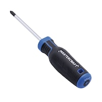Mastercraft Phillips Head Screwdriver, Rubber Grip, Assorted Sizes Front_Three_Fourths_Angled_Right