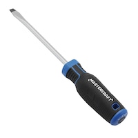 Mastercraft 5/16-in x 6-in Flat Head Screwdriver, Slotted,  Rubber Grip