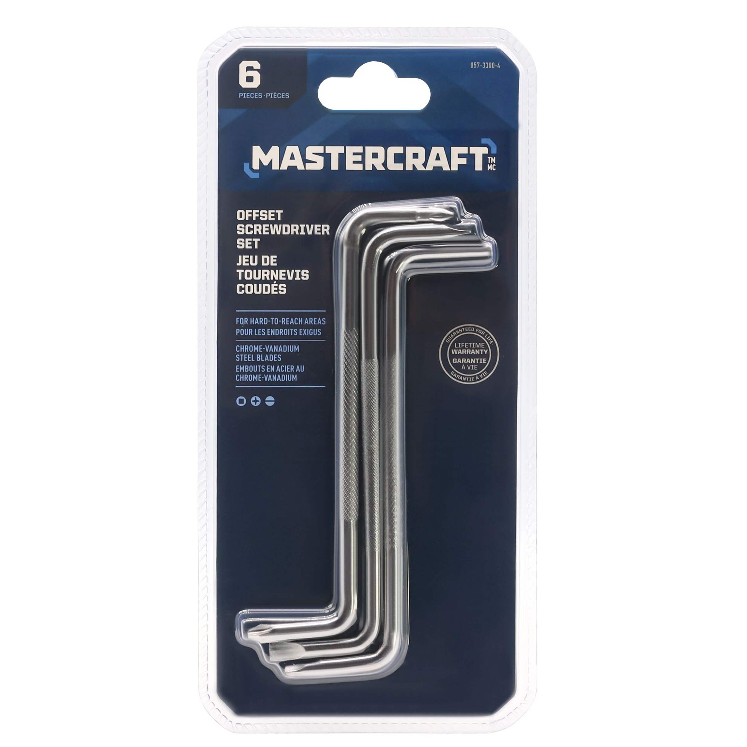 Mastercraft 3-pk Offset Screwdrivers Set, Z-Shaped Front_Flat