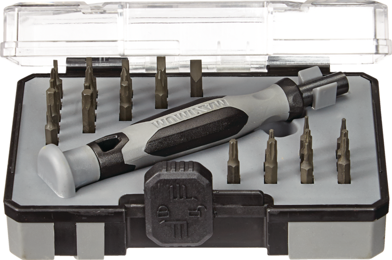 Maximum 25pc Precision Screwdriver Set with S2 Black Oxide Bits and