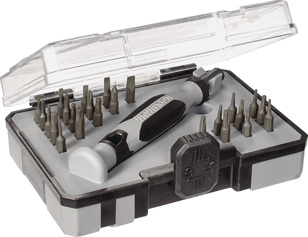 Maximum 25pc Precision Screwdriver Set with S2 Black Oxide Bits and