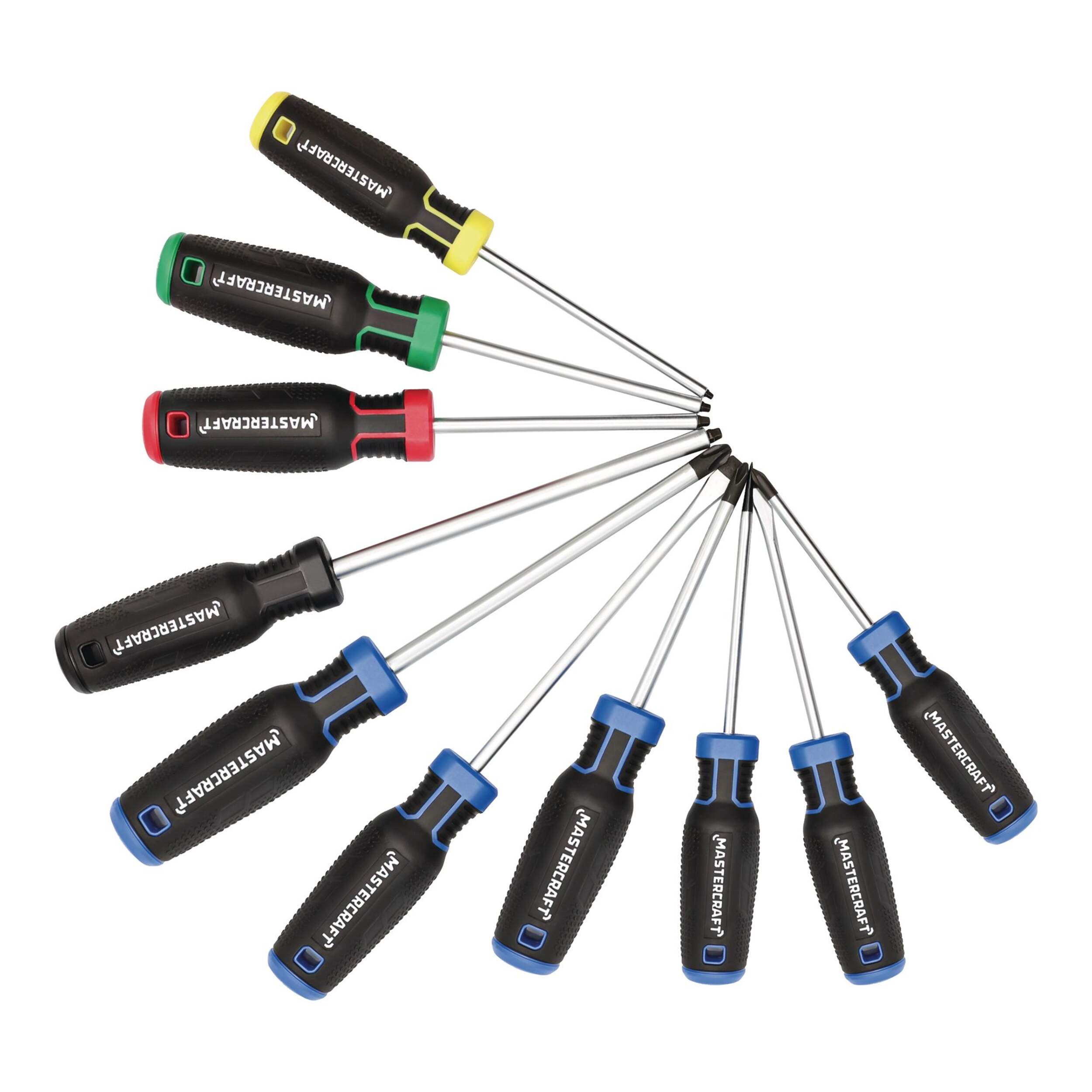 Mastercraft Screwdriver Set,10-pc  Overhead_Flat