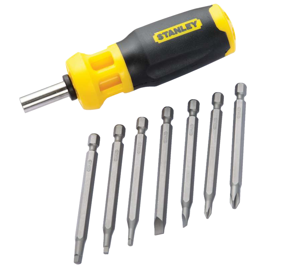 Stanley 7pc Multibit Scredriver with Nickel Plated Bits Canadian Tire