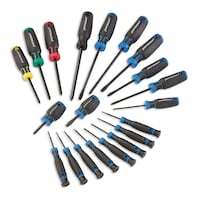 Mastercraft Screwdriver Set with Phillips, Slotted & Square Drivers, 20-pc Overhead_Flat