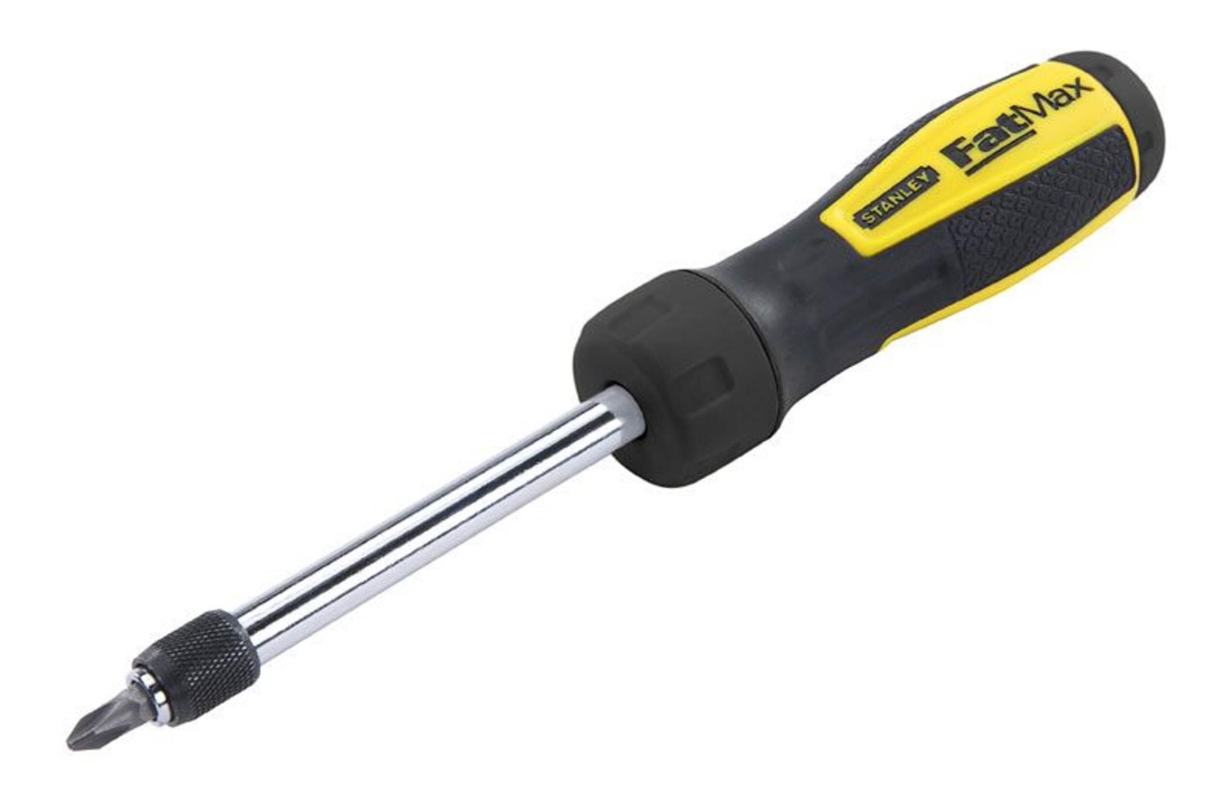 Stanley FatMax Ratcheting Screwdriver Front_Angled_Left