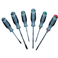 MAXIMUM Screwdriver Set with S2 Steel and Hex Blades, 6-pc Overhead_Flat