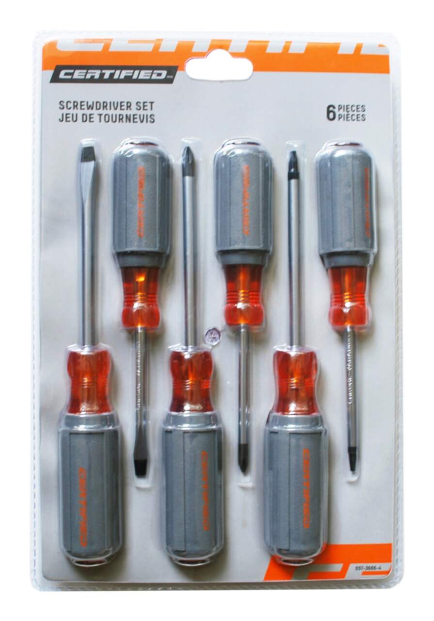 Certified 6-pc Screwdriver Set