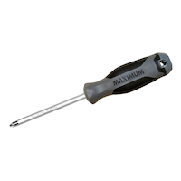 Maximum Phillips Head Screwdriver, Rubber Grip, Assorted Sizes Front_Angled_Left